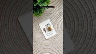 Handmade card for your loved ones | easy gift card ideas #diy #craft #handmade #giftideas #couple