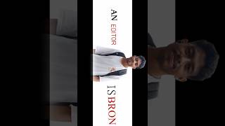 AN EDITOR IS BRON ( 𝐌𝐂 𝐒𝐮𝐩𝐩 𝐒𝐡𝐨𝐫𝐭 ) | #editor #editingvideo #vartmaan #videoediting