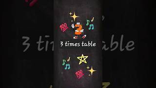 3 times table #learnmaths #maths #multiplication #youtubeshorts #multiplication_table