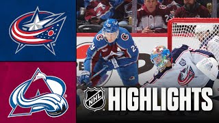 Blue Jackets vs. Avalanche | NHL Highlights | January 10, 2026