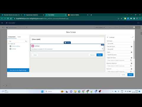 Setup lookup in Screen Flow Salesforce