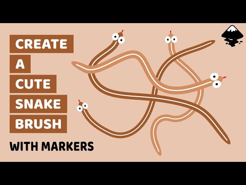 Inkscape Tutorial: Create a Cute Snake Brush Using Custom Markers
