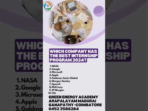 Top 10 most prestigious Internships Companies in the World | Madurai Ph : 7010422310 #internship