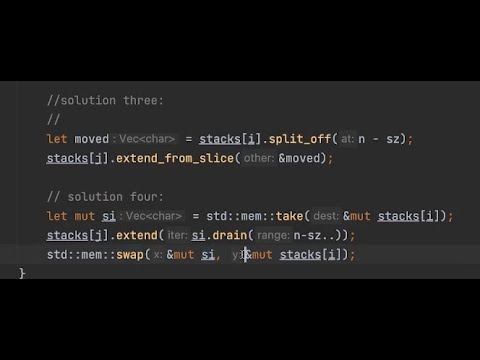 Advent of Code Day 5 - Fighting the Rust Borrow checker!!