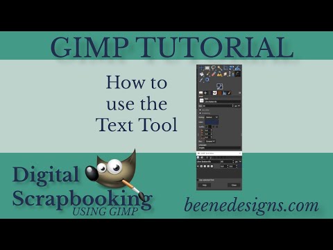 Using the Text Tool in GIMP to create Titles and Journaling for Digital Scrapbook Layouts