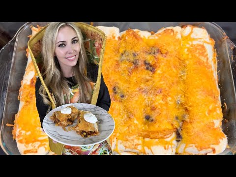 BLACK BEAN BURRITO CASSEROLE: Quick, Easy and absolutely delicious!!!