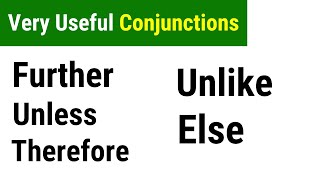 Useful Conjunctions | Conjunctions In English Grammar