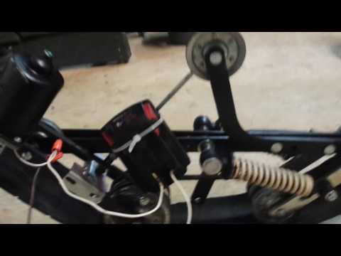 Homemade single tracked electric kids toy