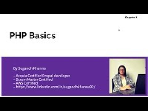 PHP  Basics | Ch. 1 | Get started with Drupal