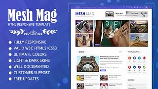 Mesh Mag - Magazine HTML Responsive Template | Themeforest Website Templates and Themes