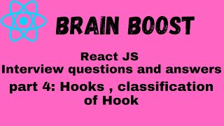 React Interview Questions  |React Brainboost I React Frontend interview Questions | React Hooks