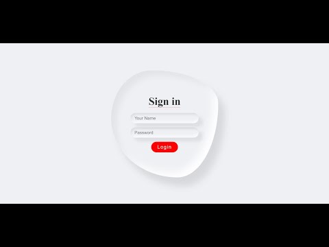 How to Create HTML and CSS Forms | Water drop test Liquid Drop login page using HTML and CSS