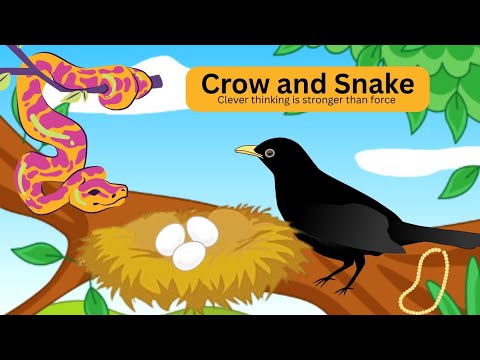 Crow and Snake story | moral stories | short stories | kids moral stories#kids #story #moralstories