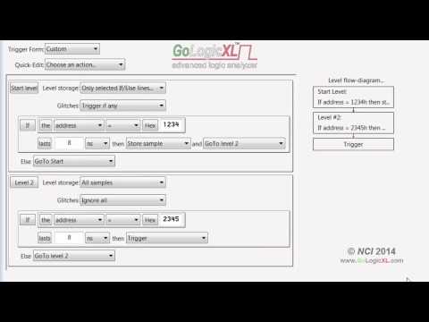 Logic Analyzer GoLogicXL: glitch (triggers #08)