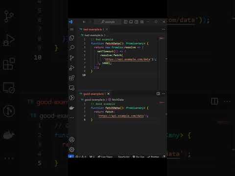 Clean Code - Avoiding Nested Promises   Made with Clipchamp #cleancode #cleancode #programming