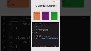 How to Create Colorful Cards using html & css #ColorfulCards #HTMLCSSDesign #CSSOnlyDesign #cards
