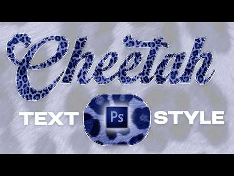 How to make Cheetah Text Style in Photoshop in 4 Minutes