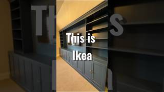 Using Ikea to make built-ins! #ikea #diy #shorts