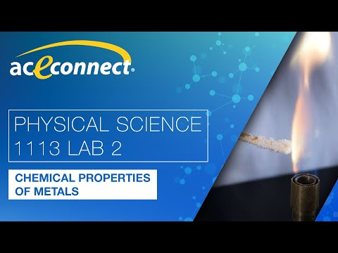 Physical Science 1113 Lab 2 || Chemical Properties of Metals