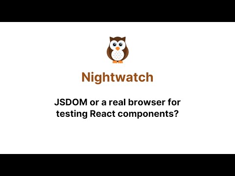JSDOM or a real browser for testing React components?