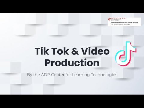 Workshop Wednesday's - Tik Tok & Video Production