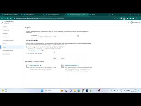 Setup Maintenance page in Community sites