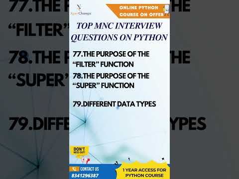 Top Python Interview Questions part-20 | XpertChamps Insights
