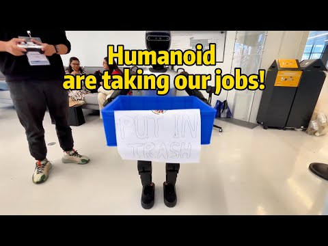 Cutest Humanoid Waiter Ever? Meet Booster T1!