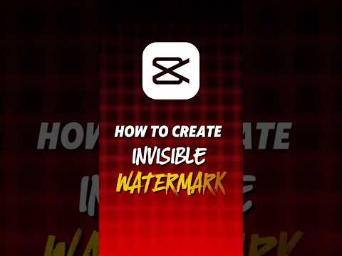 how to create invisible watermark #editingtutorial #capcut#alightmotion #photoediting #videoediting