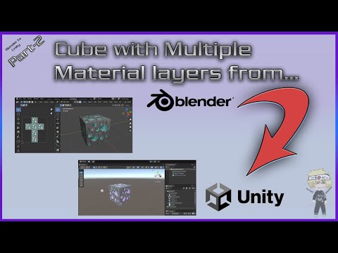 Part-2 - Getting a Cube with multiple layers from Blender into Unity (Making Minecraft Blocks)