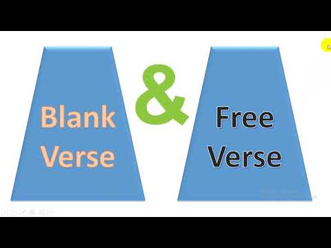 How to difference Blank Verse and  Free verse /Features /in Hindi / Urdu