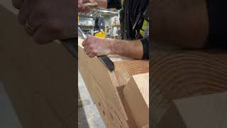 Slow and steady 👌 #satisfying #chiselwork #woodwork #timbercraftsmanship