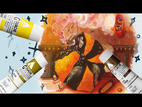 Paint with Me Bee Gouache Painting - Gouache Illustration Painting Timelapse
