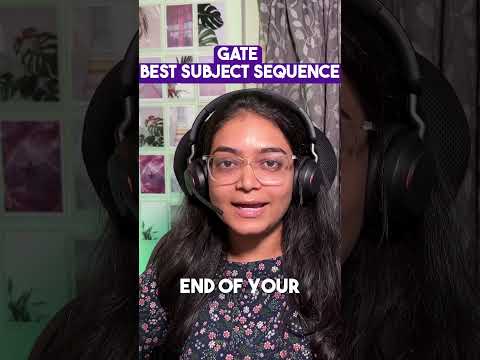 GATE Best Subject Sequence #gate2025 #gateexam #gateexampreparation #iitbombay #gatecs