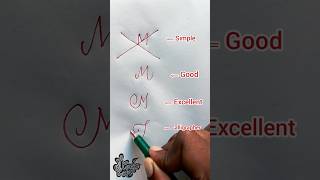 ‎How to write stylish in calligraphy | M letter | Cursive handwriting style