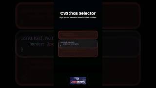 CSS :has selector #coding #webdevelopment 🚀