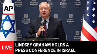 LIVE: Lindsey Graham holds a press conference in Israel