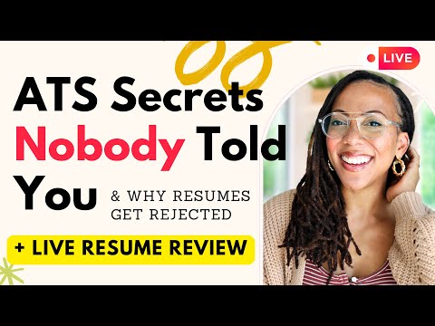 ATS Secrets NOBODY Told You (+ Why Resumes Get Rejected) | Live Resume Review
