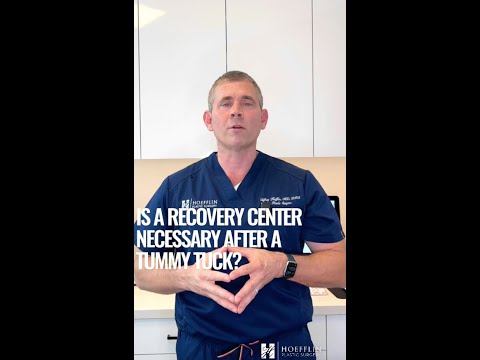 Is a recovery center necessary after a tummy tuck? 🧐 #plasticsurgery #shorts #surgeryrecovery
