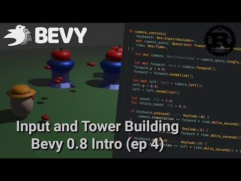 Input, Click Detection, and Tower Building - Bevy 0.8 Intro (Ep4) (Updated to 0.9 Check Description)