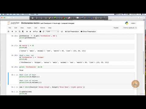 Dictionaries in python