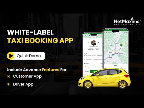 Launch Your Own Taxi Booking App | White Label Taxi App [Quick Demo]