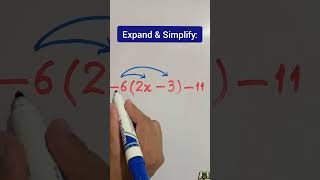 Expand and Simplify #shorts #algebra