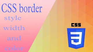 CSS Border Style | How to create a design in border