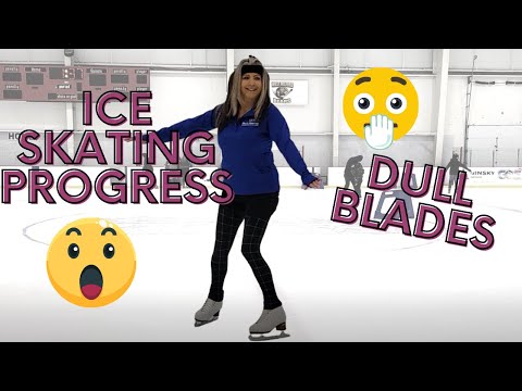 Adults Skate Too: Ice Skating Progress Episode 3 // OOPS! My Blades Are Dull 😬