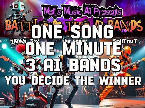AI Battle of the Bands #1- Fistfight in the alley- 1 song, 3 Bands  #aimusic #sunoai