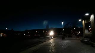 TRAIN BLOWING IT'S HORN THROUGH FLAGSTAFF "REBEL ENGINEER" (NO HONKING ZONE)
