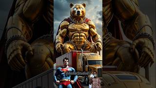 Superhero But Giant Bear Statue #superhero #Marvel&DC #marvel #avengers #MarvelDC #MarvelDCFusion