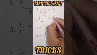 Maths Fraction Tricks #mathsolutions #maths #education #studytips #tricks #hacks #shorts #ytshorts