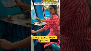 Indian railway shots video cute girl loco pilot video #railway #trending #explore #video #edit